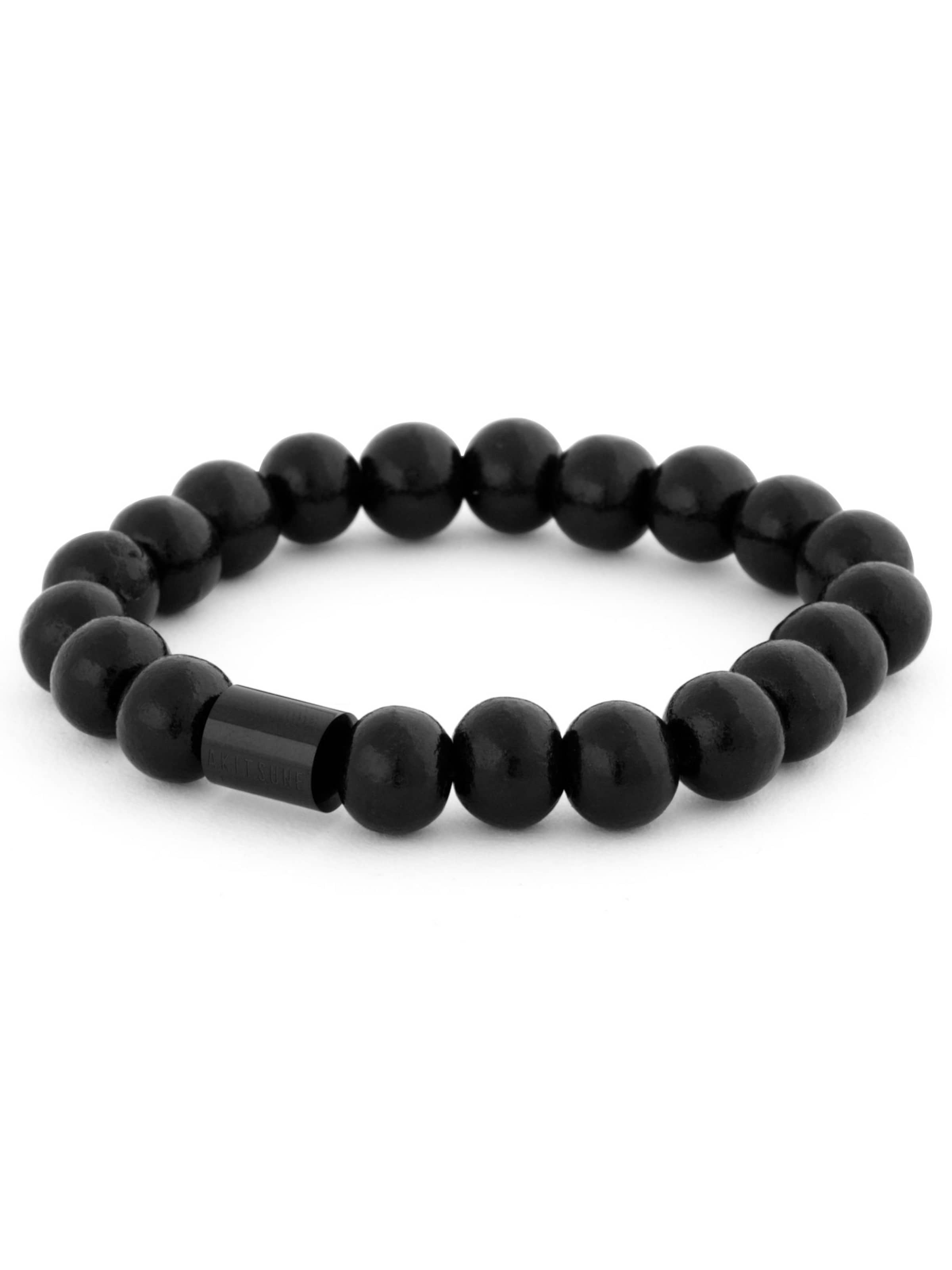 Akitsune Armband 'Artem Wood'‌‌‌‌‌‌ in Schwarz: Vorderseite