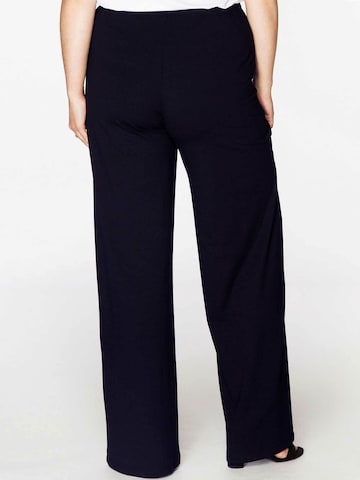 Regular Pantalon Yoek en bleu