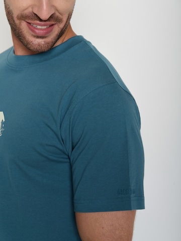 T-Shirt 'Fusion Nature Clouds Ride' GREENBOMB en bleu