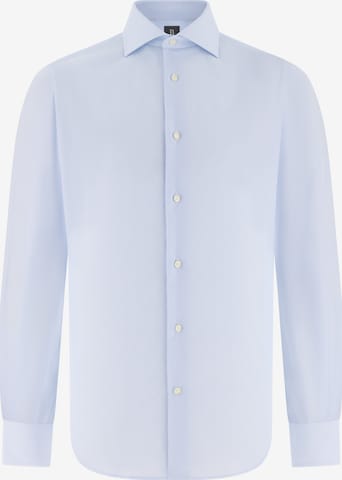 Chemise Boggi Milano en bleu : devant