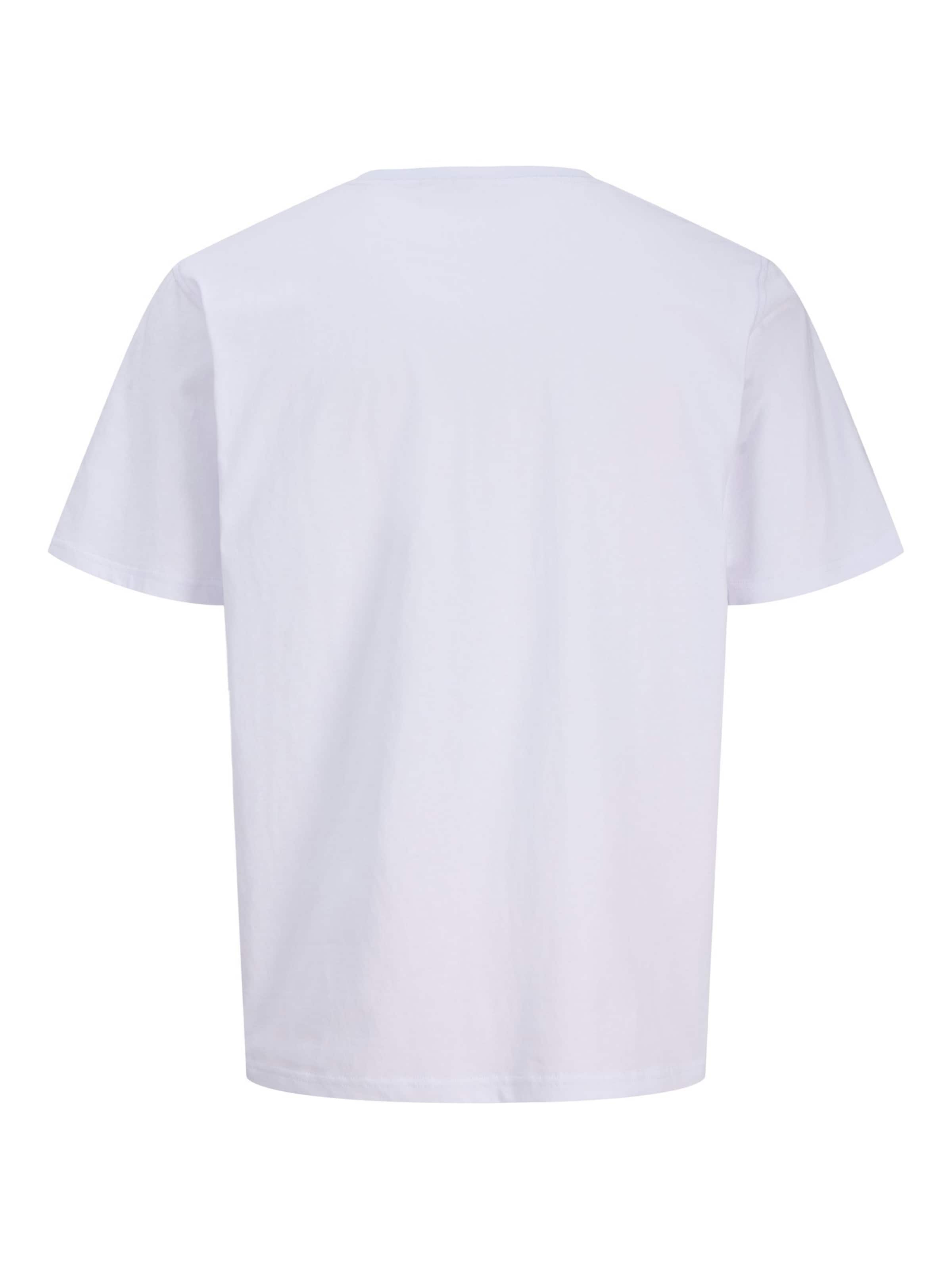 Jack & Jones Plus - Camisa 'JJESOHO' em branco