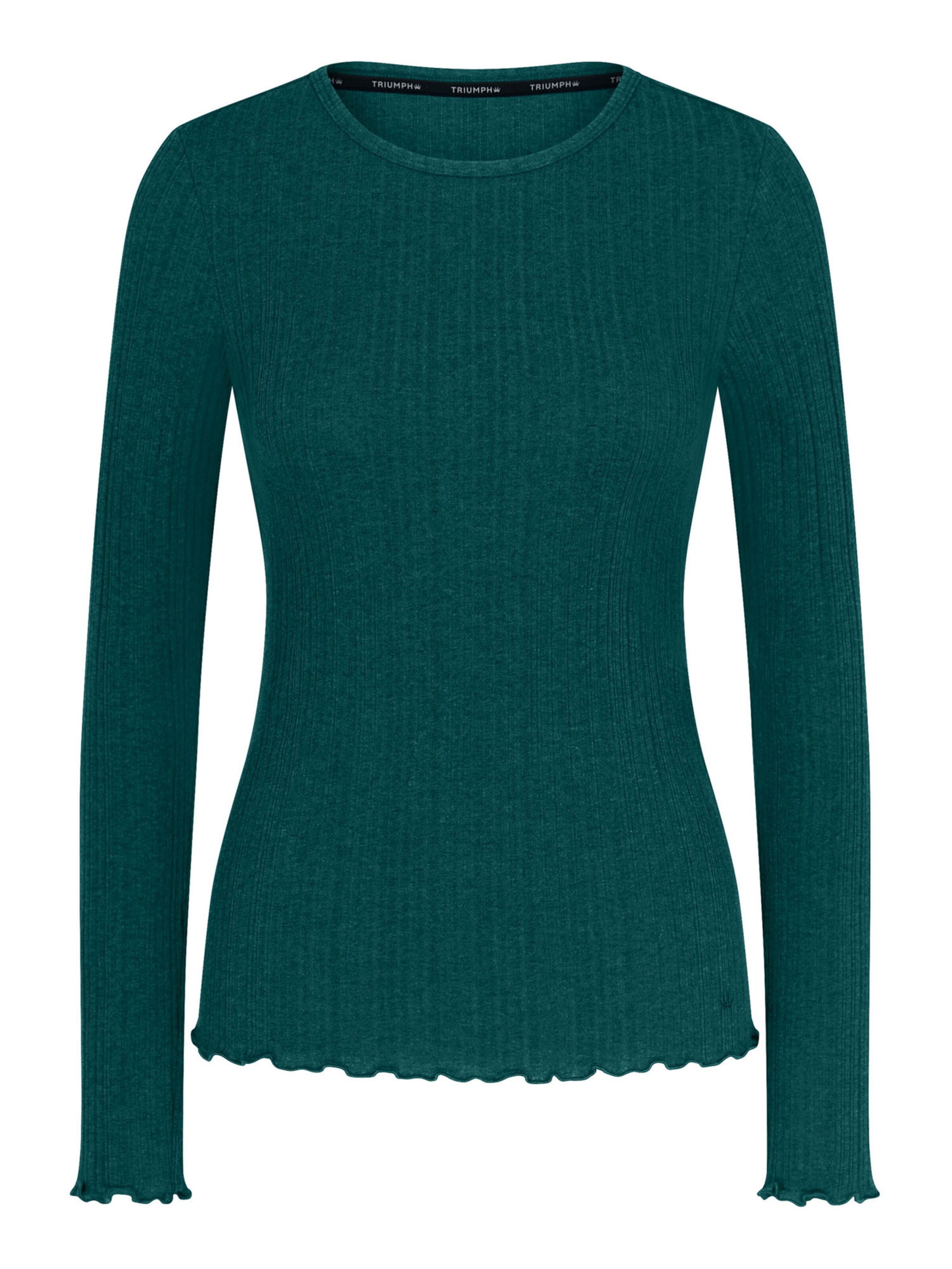 TRIUMPH Shirt ' Red Label Versatile Rib ' in Green: front