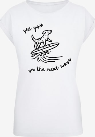 F4NT4STIC T-Shirt 'See You On The Next Wave' in Weiß: Vorderseite