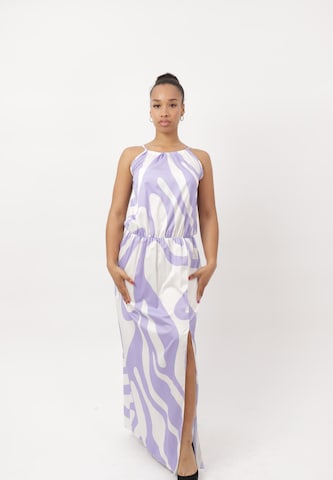 Robe Elara en violet : devant