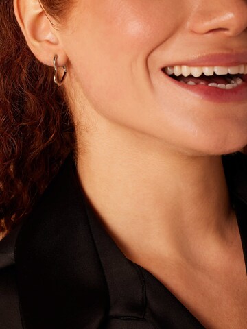 Lucardi Earrings 'Glitzerndes Basic' in Silver
