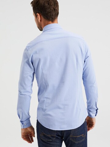 WE Fashion Slim fit Overhemd in Blauw