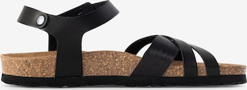 Bayton - Sandalias con hebilla 'Denia' en negro