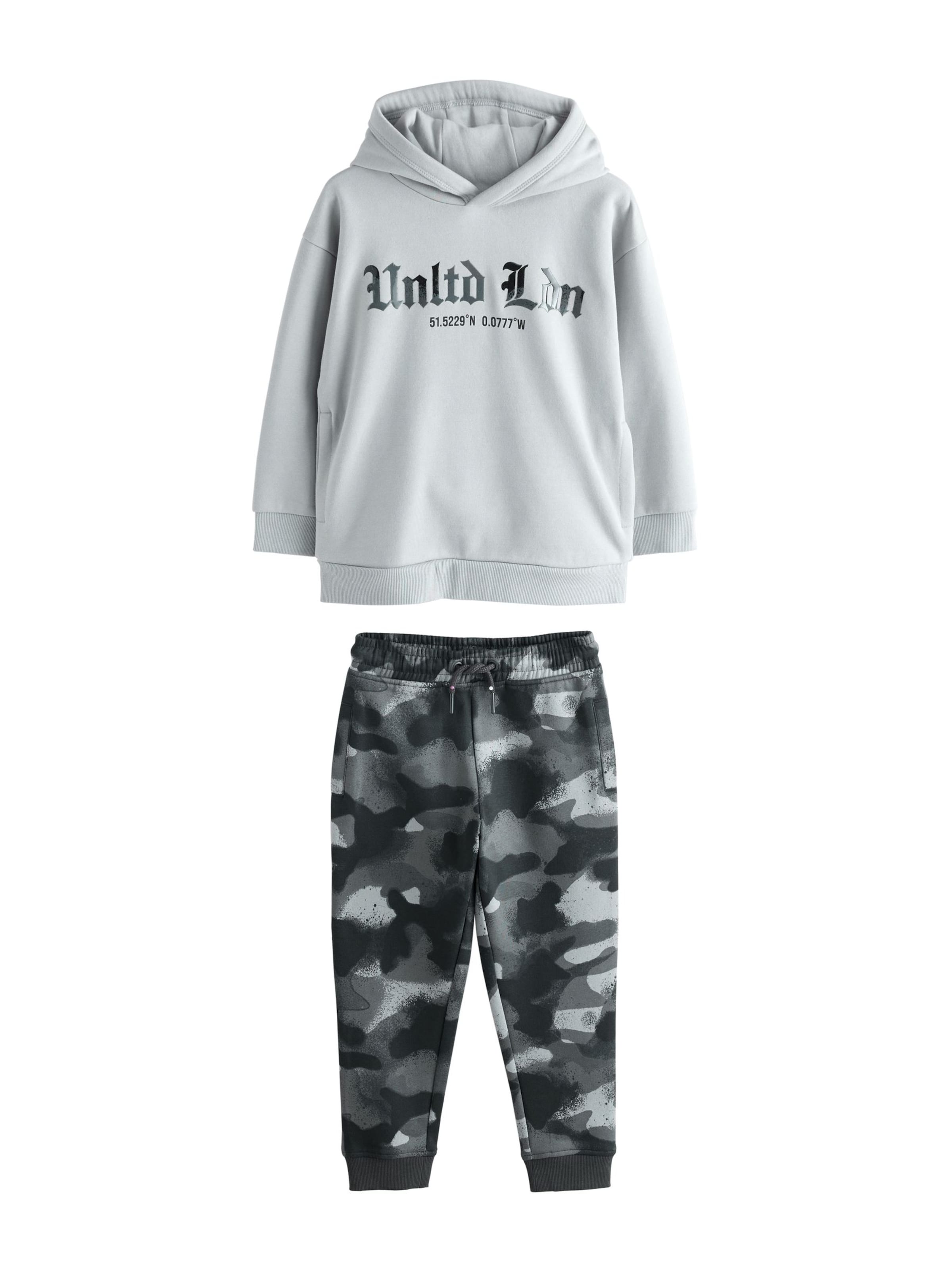 Next Joggingová souprava – šedá: přední strana