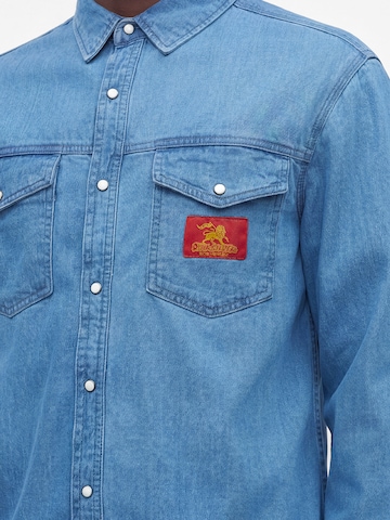 QUIKSILVER - Regular Fit Camisa 'Uprising' em azul