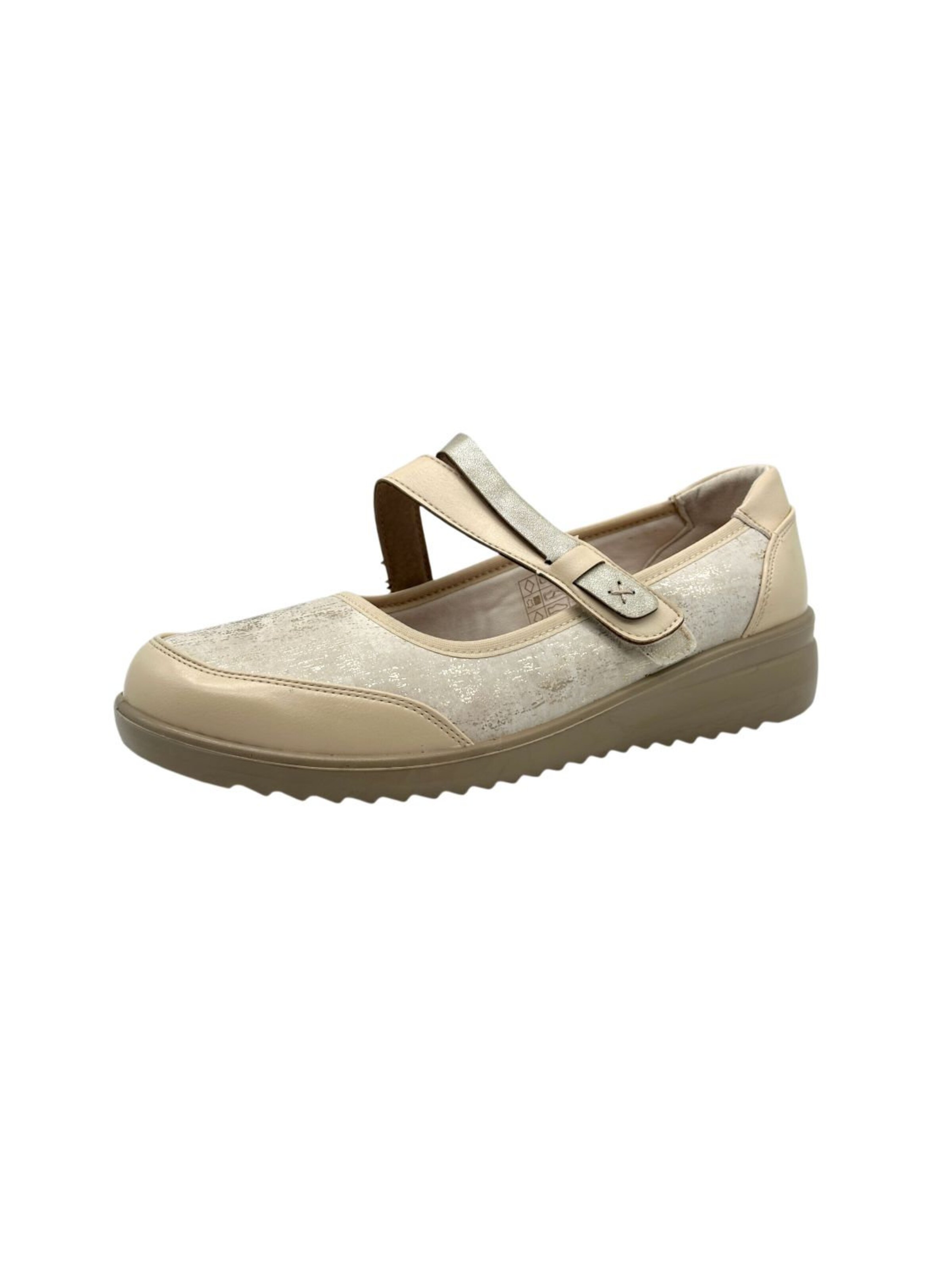Nowaland Classic Flats in Beige: front