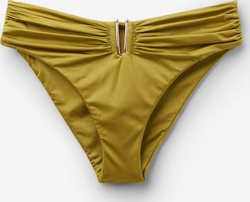 CALZEDONIA Bikinihose 'Shiny Satin' in Grün: Vorderseite