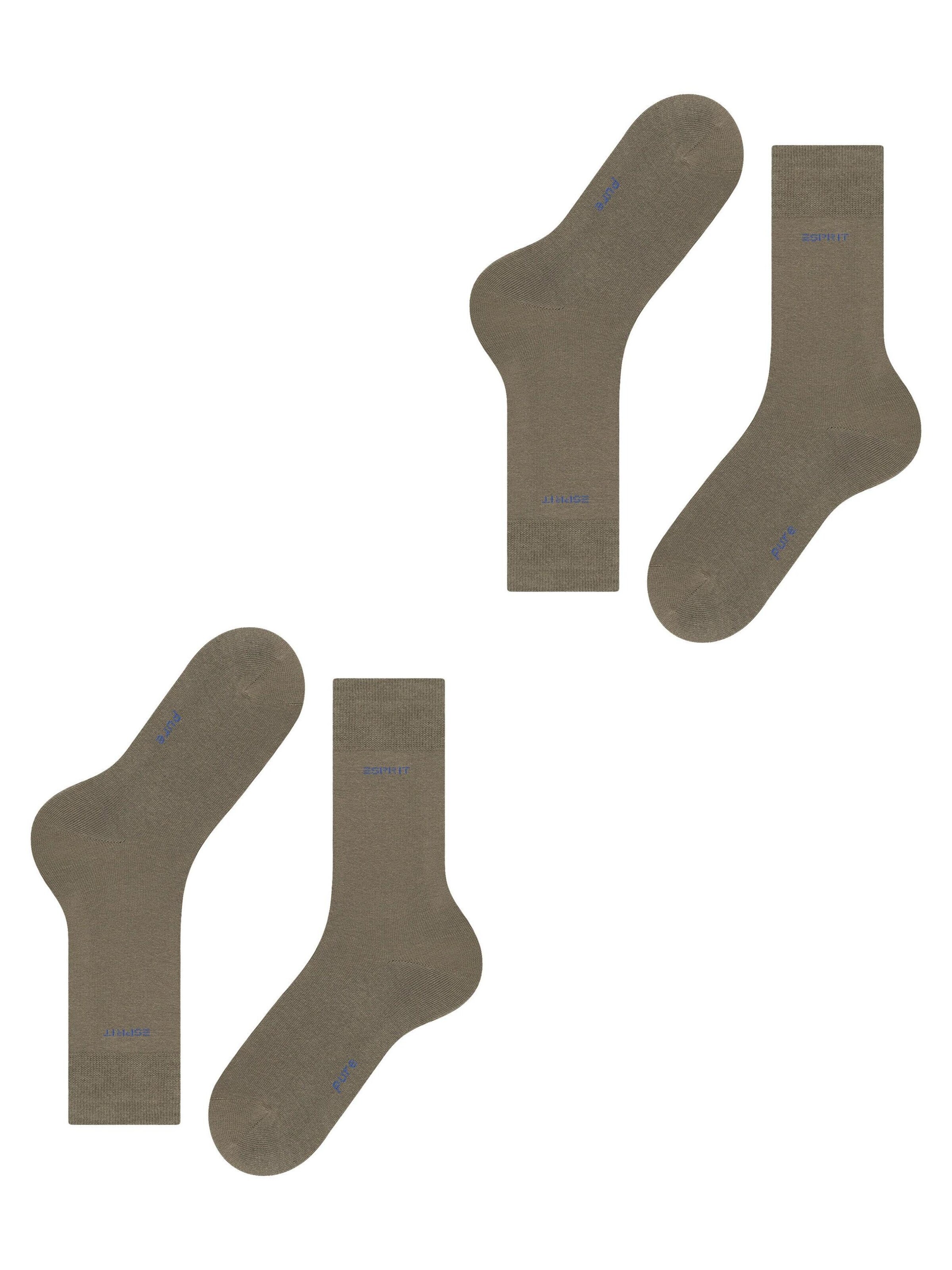 ESPRIT Socken 'Basic Uni 2-Pack'‌ in Grün
