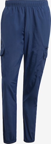 ADIDAS ORIGINALS Tapered Cargo Pants 'Trefoil Essentials' in Blue: front