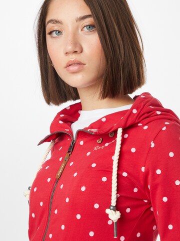 Ragwear Sweatvest 'PAYA DOTS' in Rood