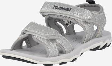 Hummel - Sandalias en plata: frente