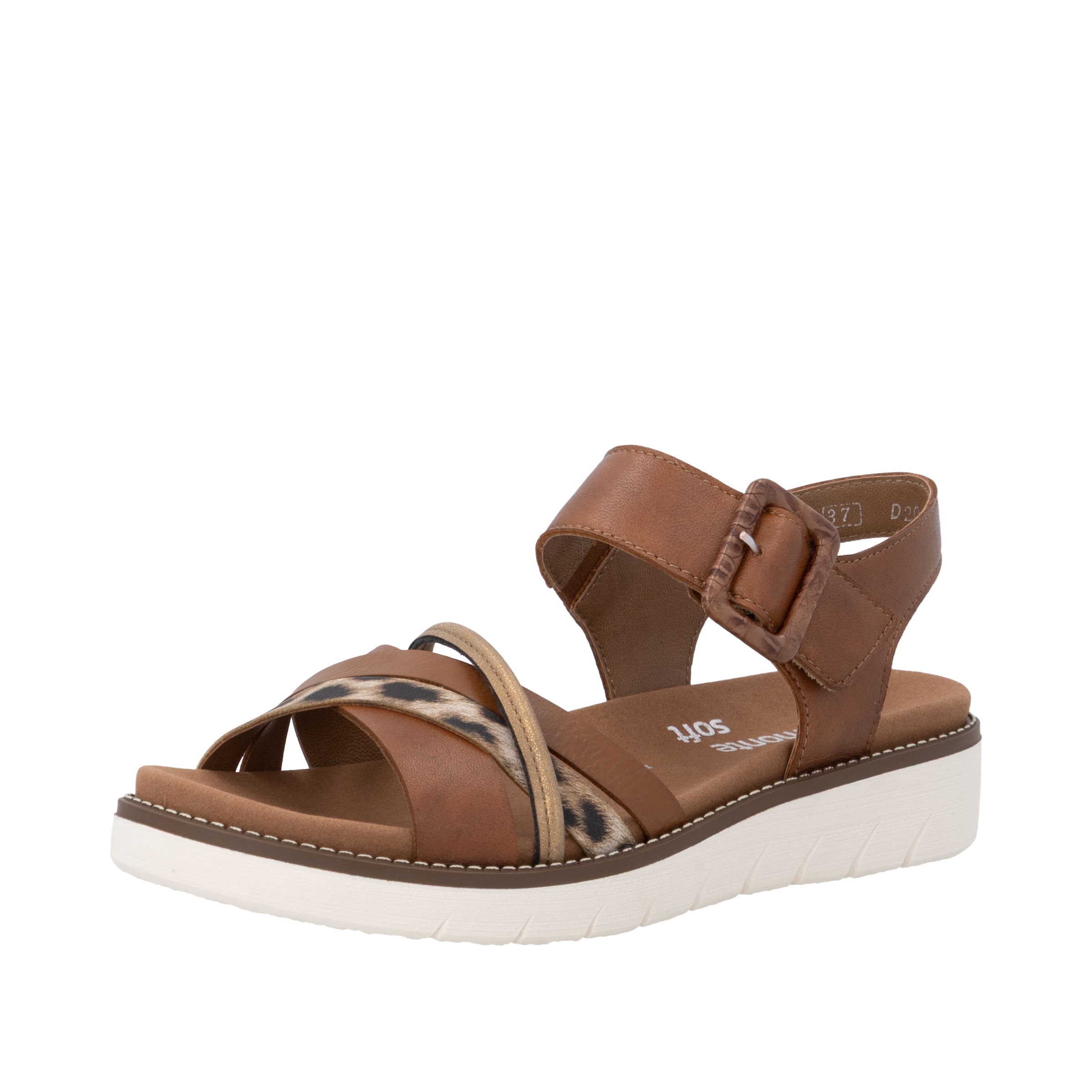 Sandales à lanières 'D2043' REMONTE en marron : devant