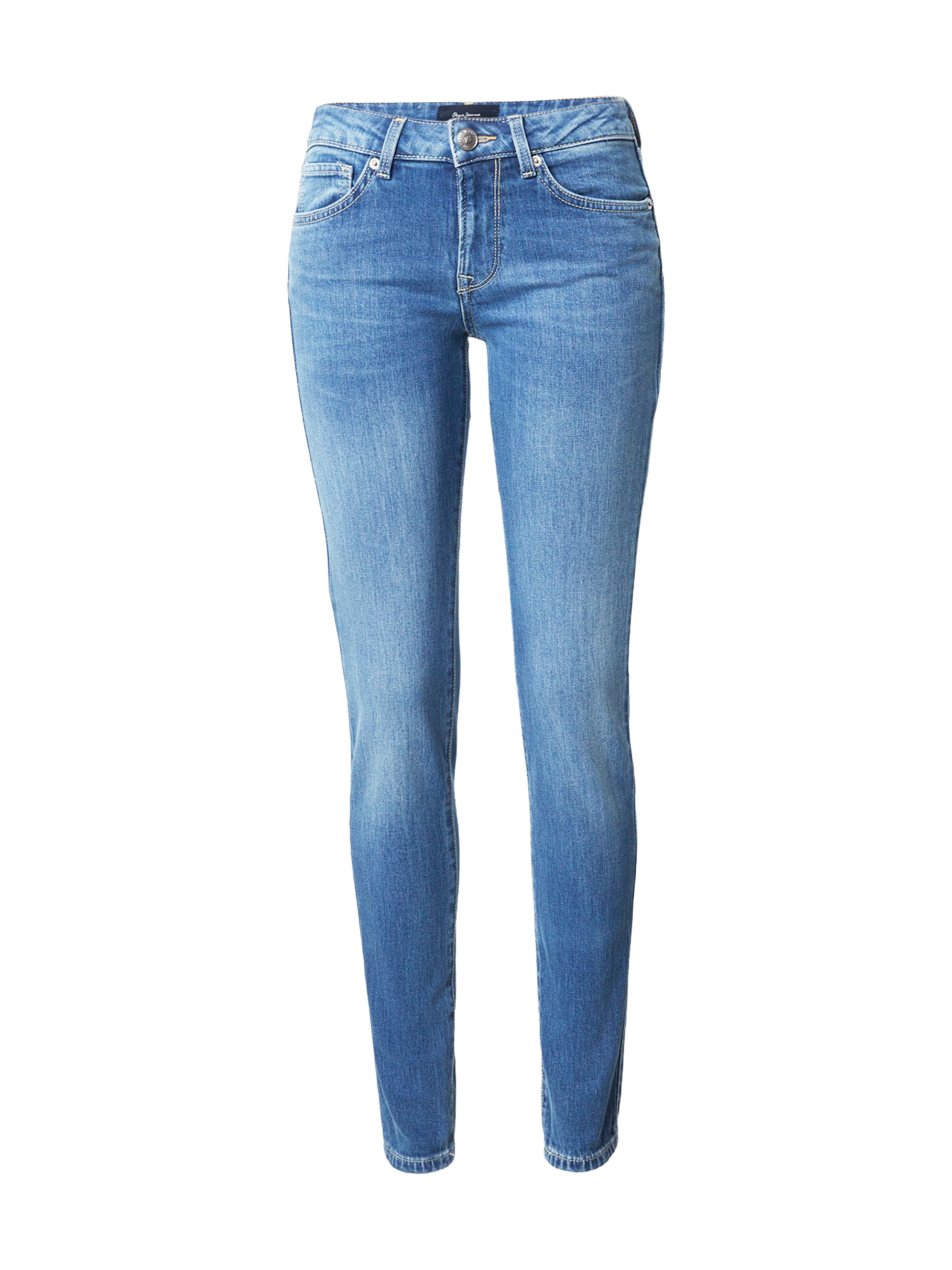 Pepe Jeans - Skinny Vaquero 'SOHO' en azul: frente