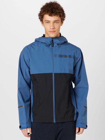 ADIDAS TERREX Outdoorová bunda 'Multi Rain.Rdy 2-Layer Rain' – modrá: přední strana