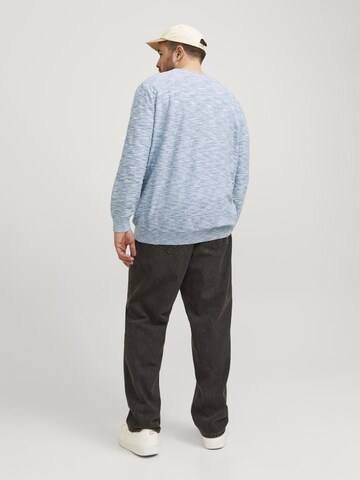 Jack & Jones Plus Sweater in Blue