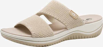 JANA Mules in Beige: front