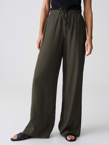 OPUS - Pierna ancha Pantalón 'Marou Sunset' en verde: frente