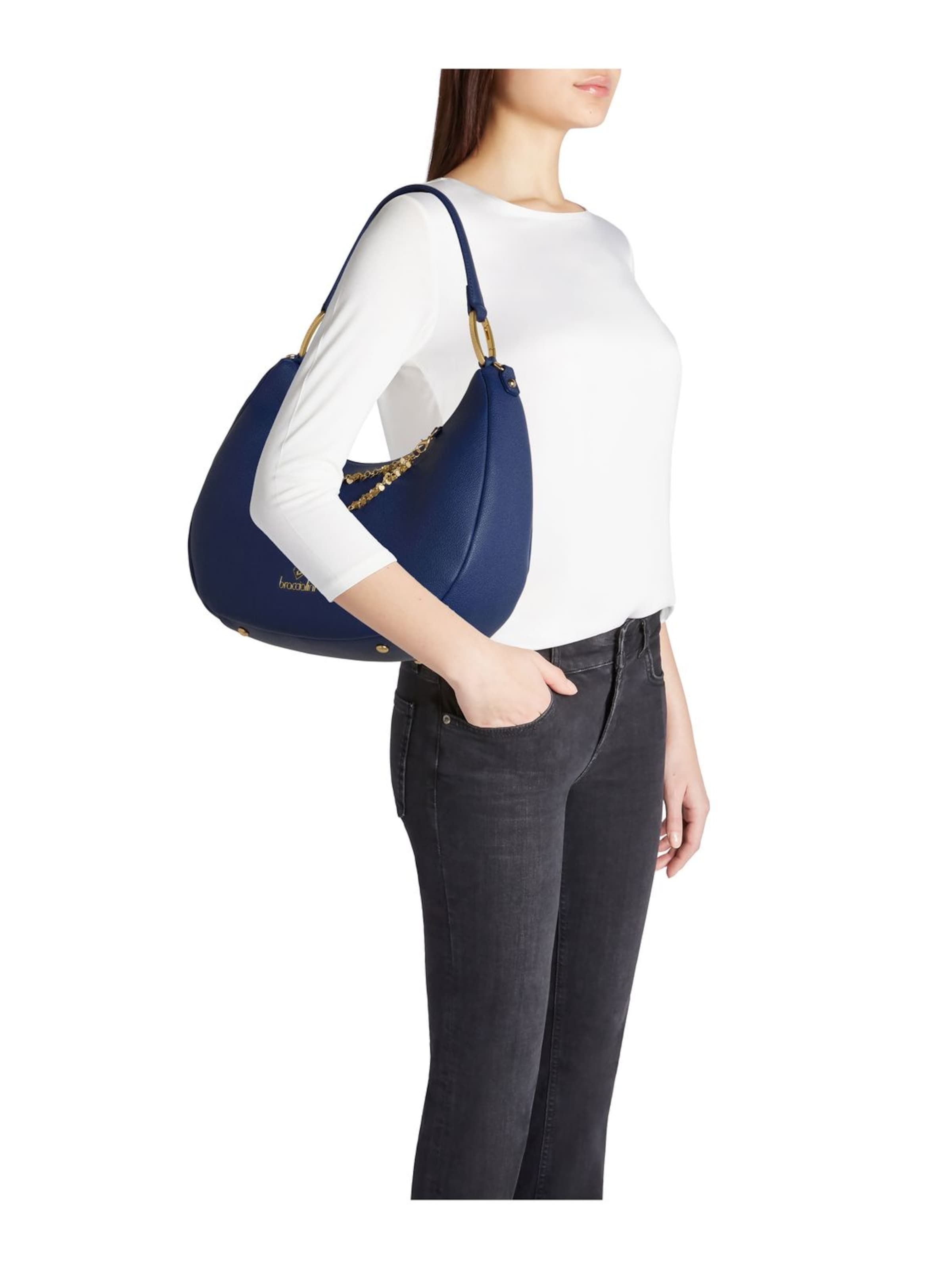 Braccialini Schultertasche 'Amy'‌‌‌‌‌ in Blau: Vorderseite