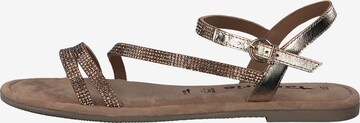 Sandale cu baretă de la TAMARIS pe auriu