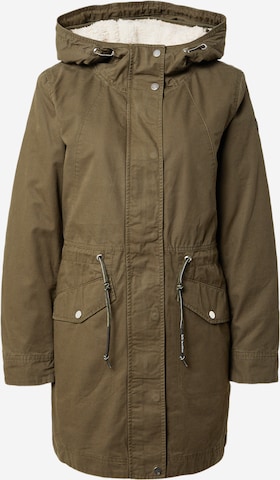 QS Winterparka in Groen: voorkant