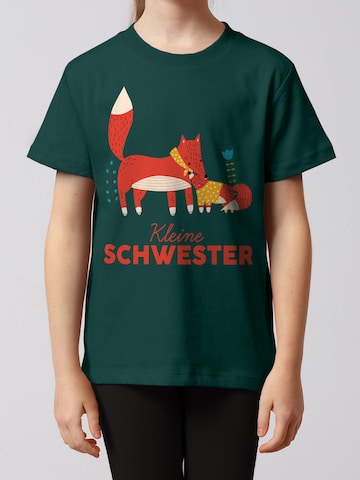 Maglietta 'Fuchs Kleine Schwester' di watabout.kids in verde