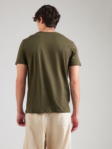 SELECTED Μπλουζάκι 'SLHDAN' σε πράσινο: πίσω