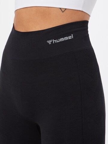 Hummel Skinny Sportbroek in Zwart