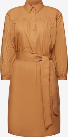 Robe-chemise ESPRIT en marron : devant