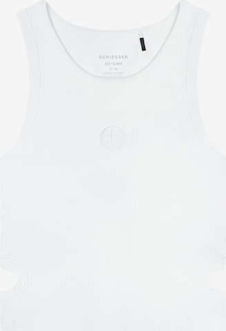 SCHIESSER Top 'SCHIESSER 150 YEARS' in White: front
