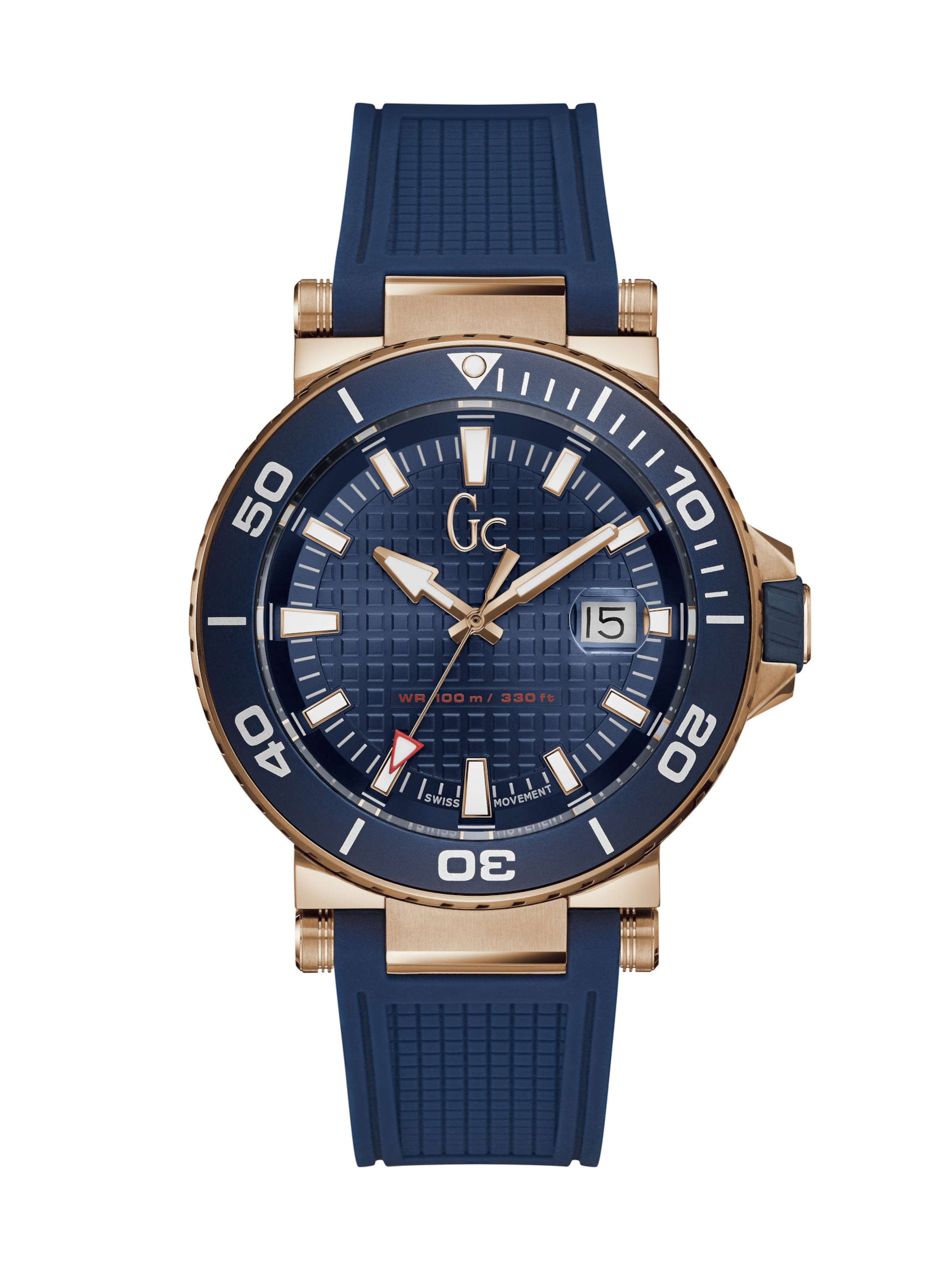 Gc Analog watch 'DiverCode' in Blue: front