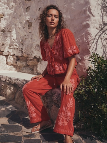 Wide leg Pantaloni di Next in rosso