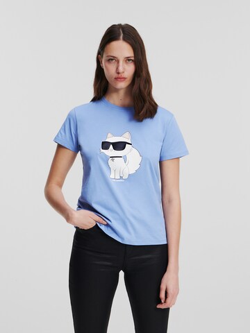 Karl Lagerfeld - Camiseta 'Ikonik' en azul: frente