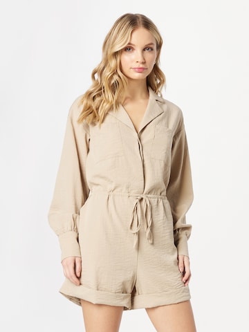 Misspap - Jumpsuit en gris: frente