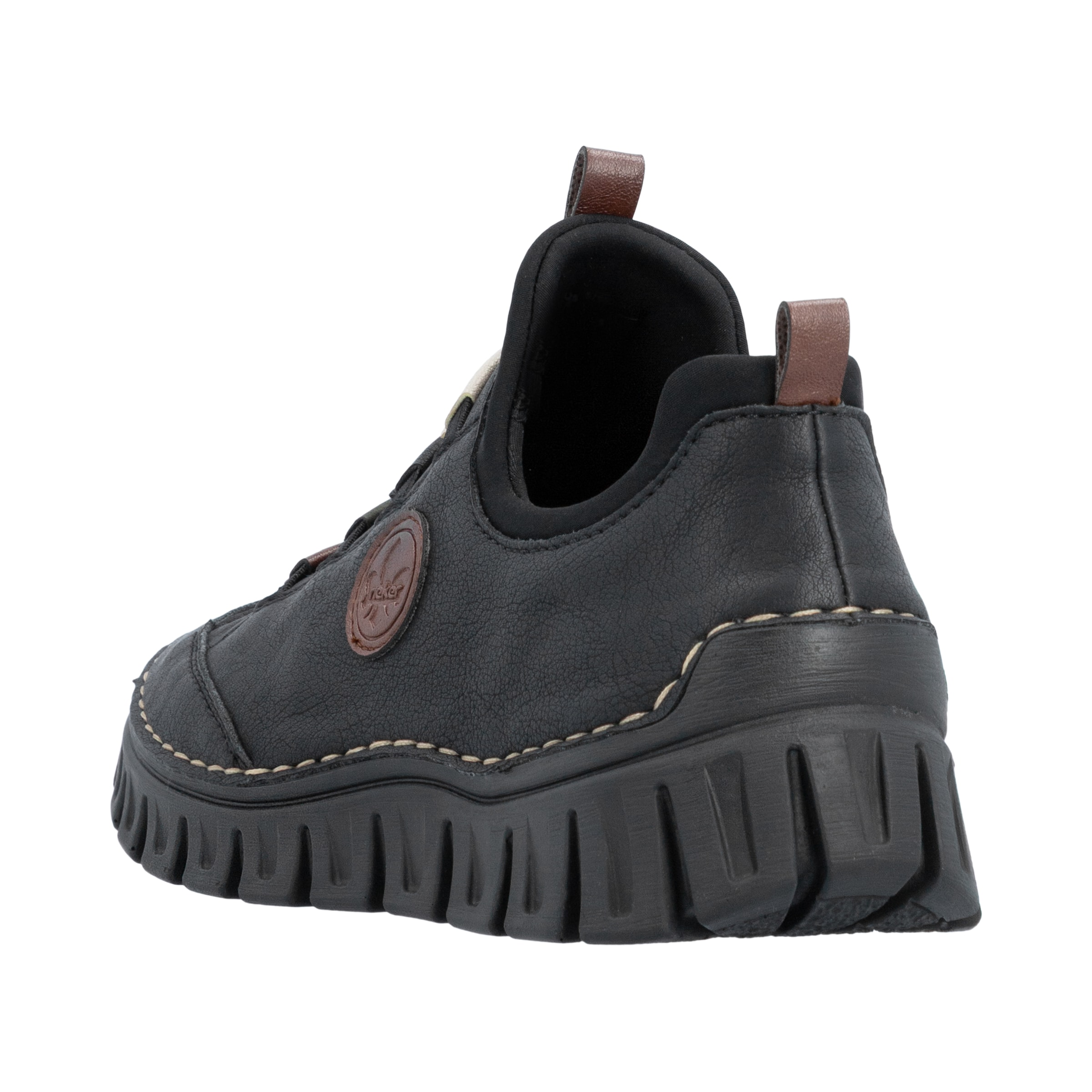 Rieker Slip On in Schwarz