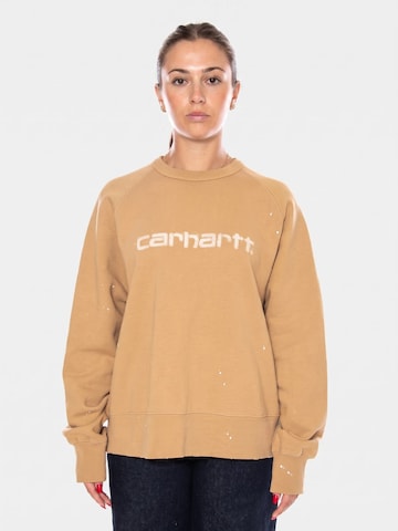 Felpa 'W' PAINTER SWEAT DUSTY H BROWN' di Carhartt WIP in marrone