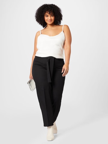 EVOKED Regular Pleated Pants 'CARINA' in Black