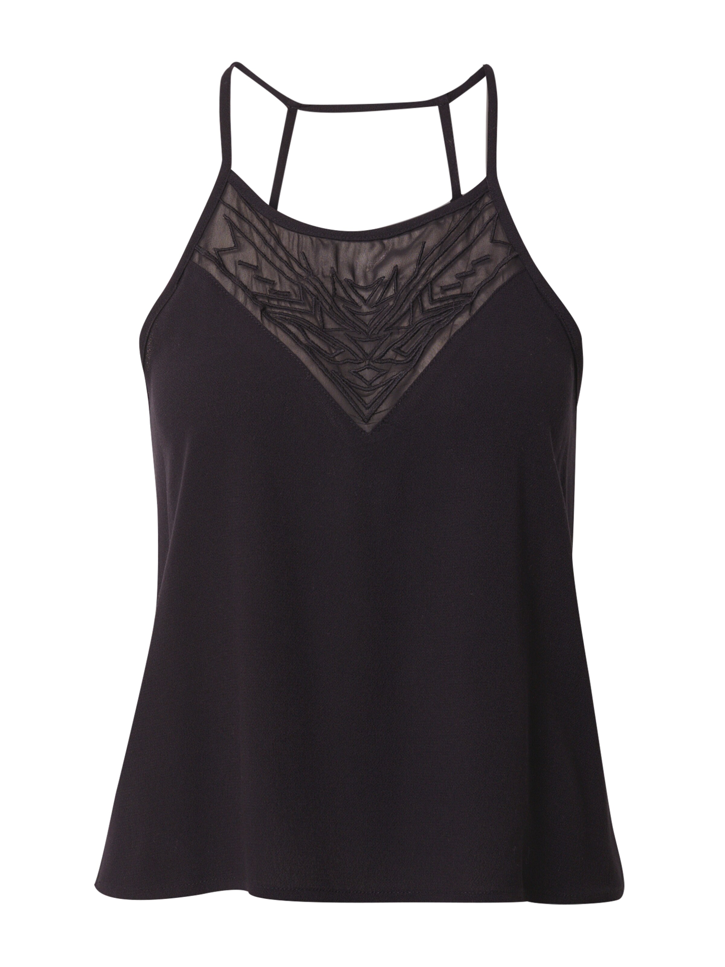 ABOUT YOU Top 'Elea' in Black: front