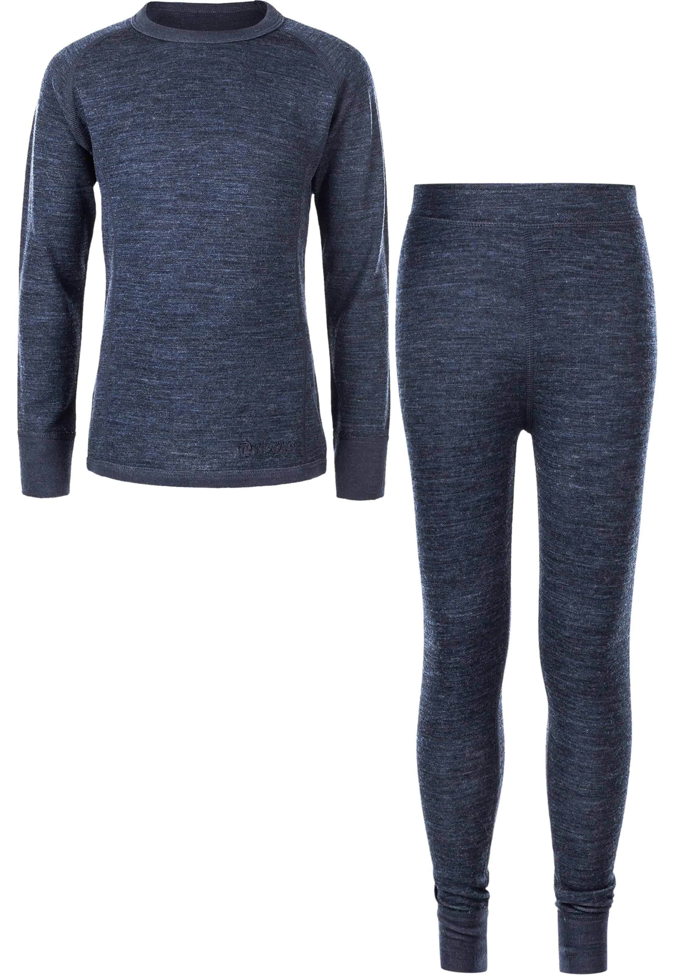 ZigZag Funktionswäsche in Blau: Vorderseite