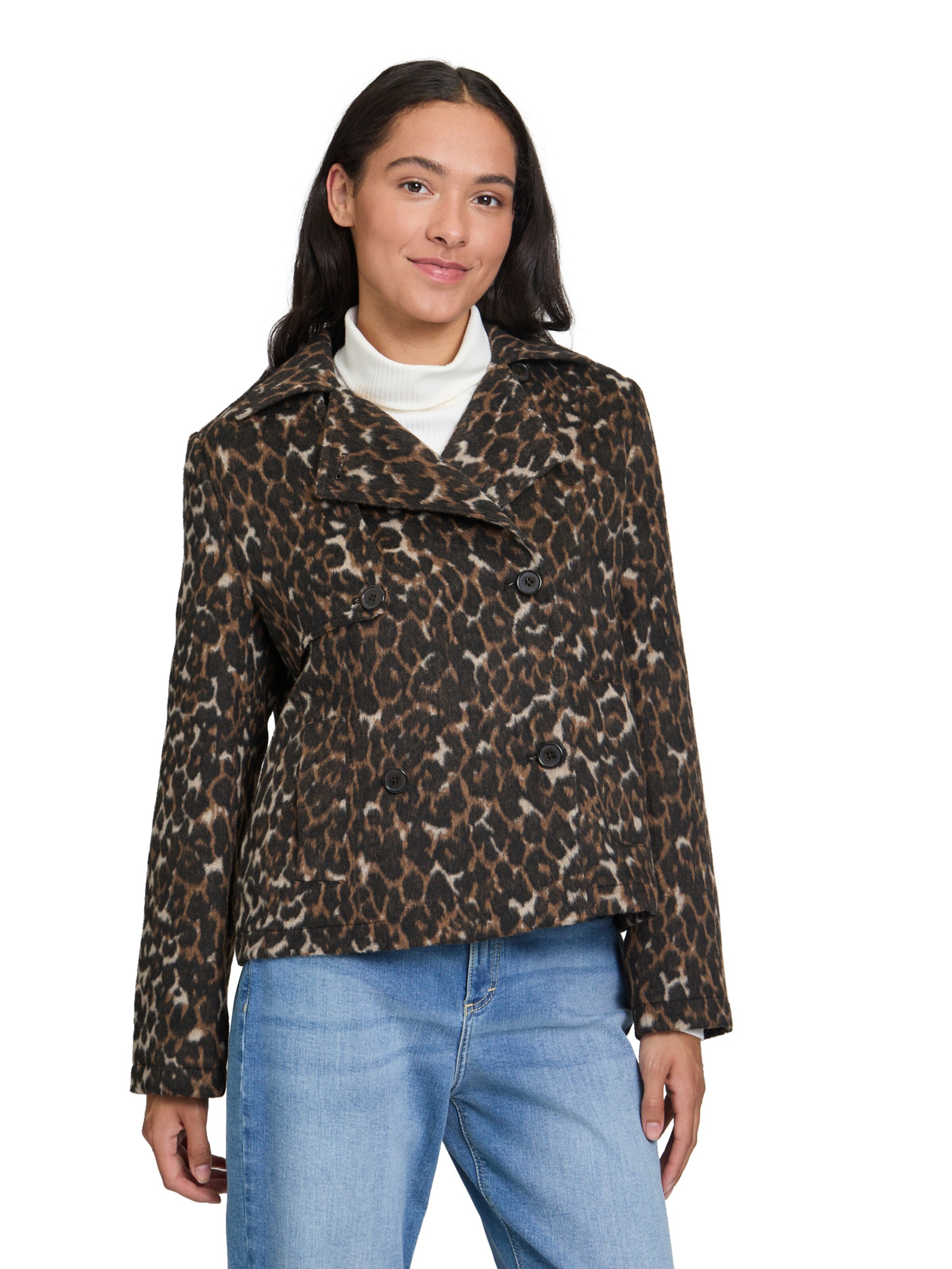 Veste mi-saison Cartoon en marron : devant