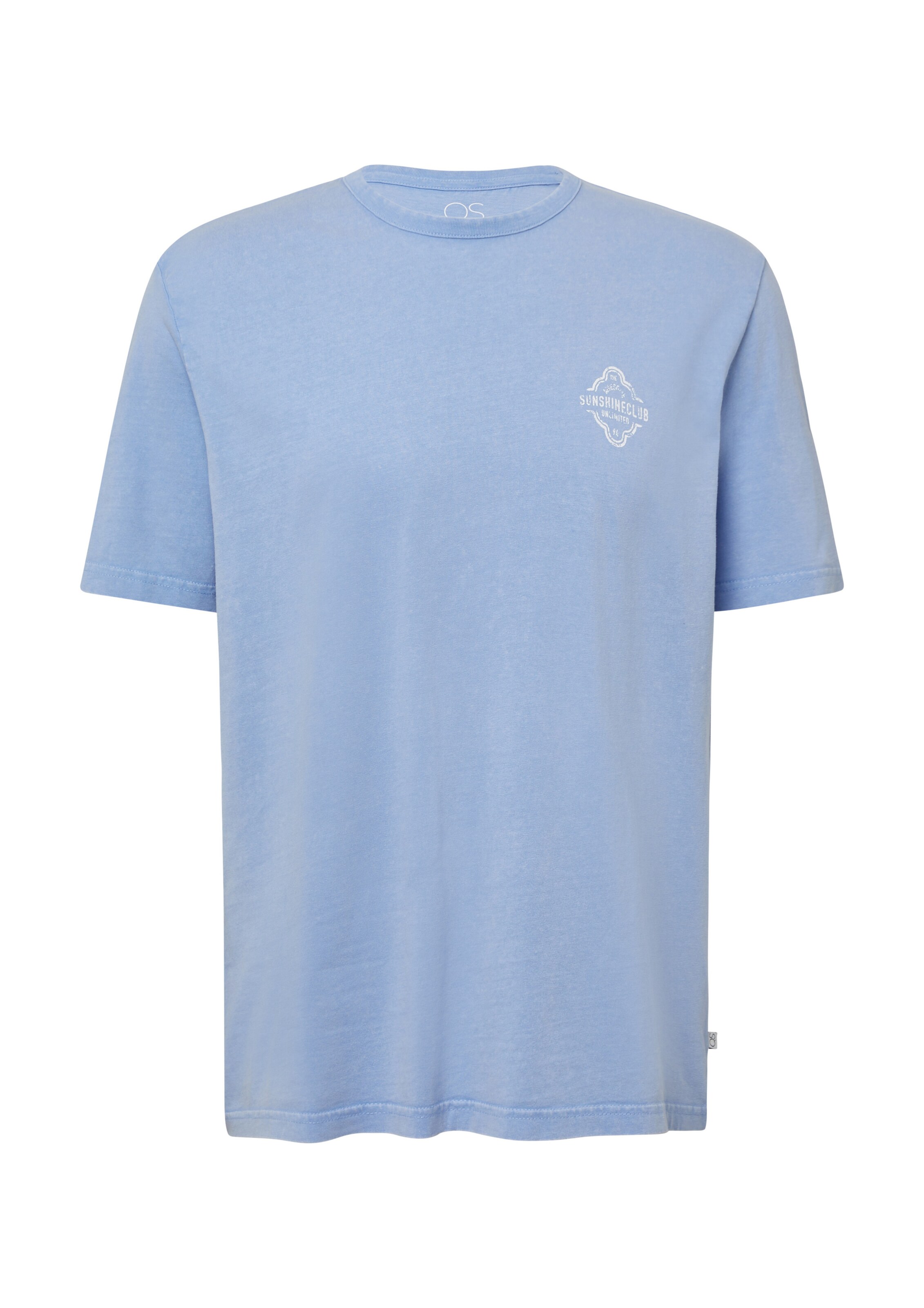 T-Shirt QS en bleu : devant