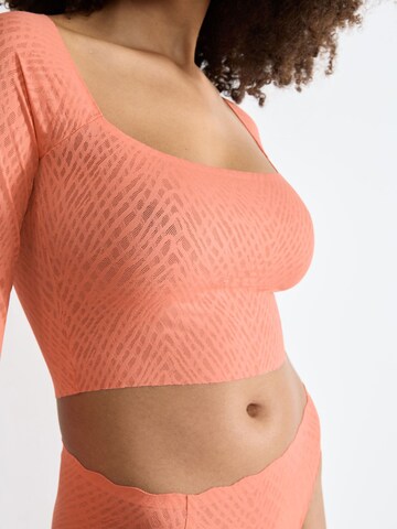 SLOGGI Shirt ' ZERO Feel Bliss Top ' in Oranje
