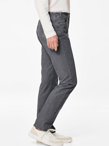 Goldner Slimfit Jeans 'Carla' in Schwarz