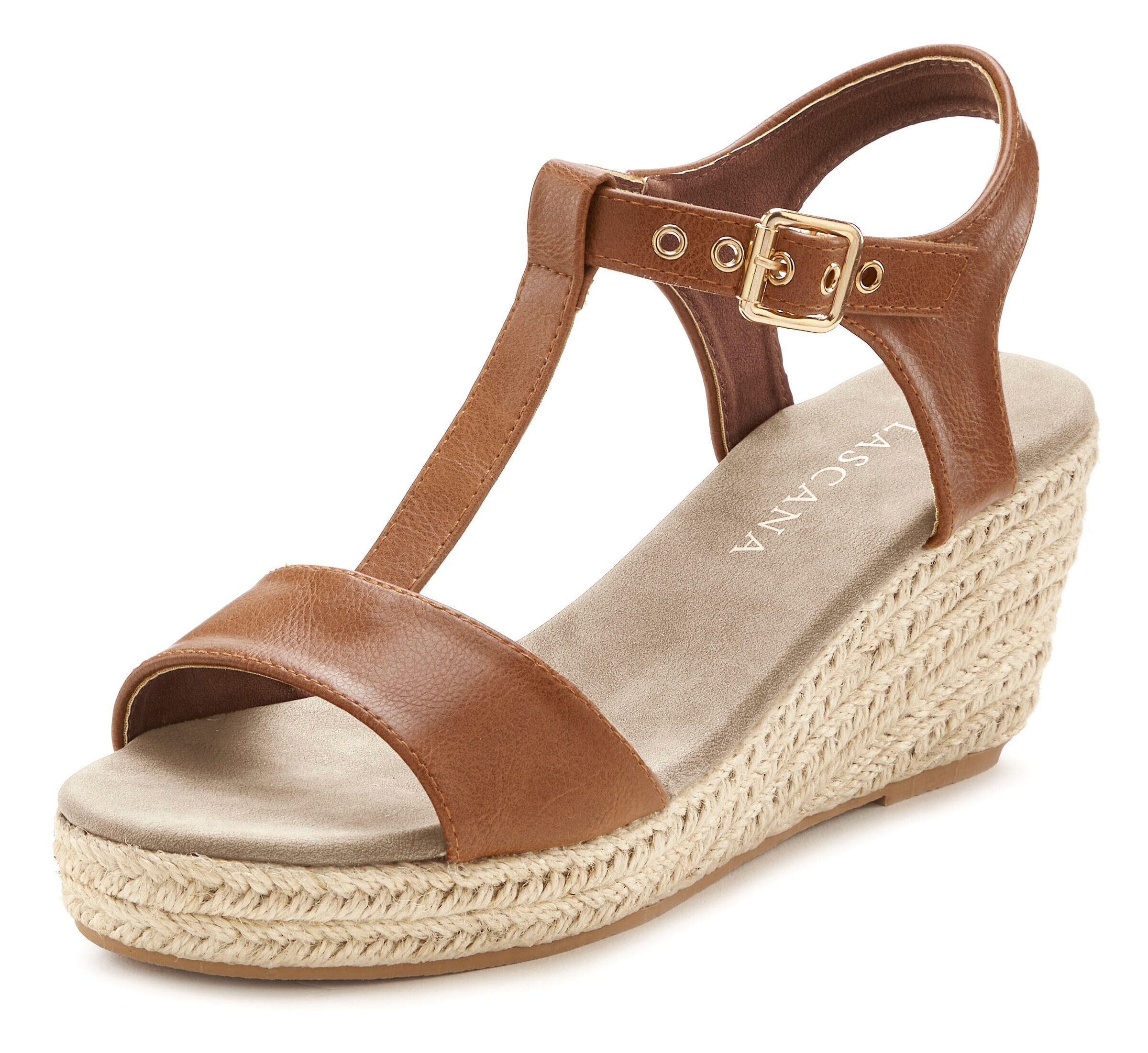 Sandales LASCANA en marron : devant