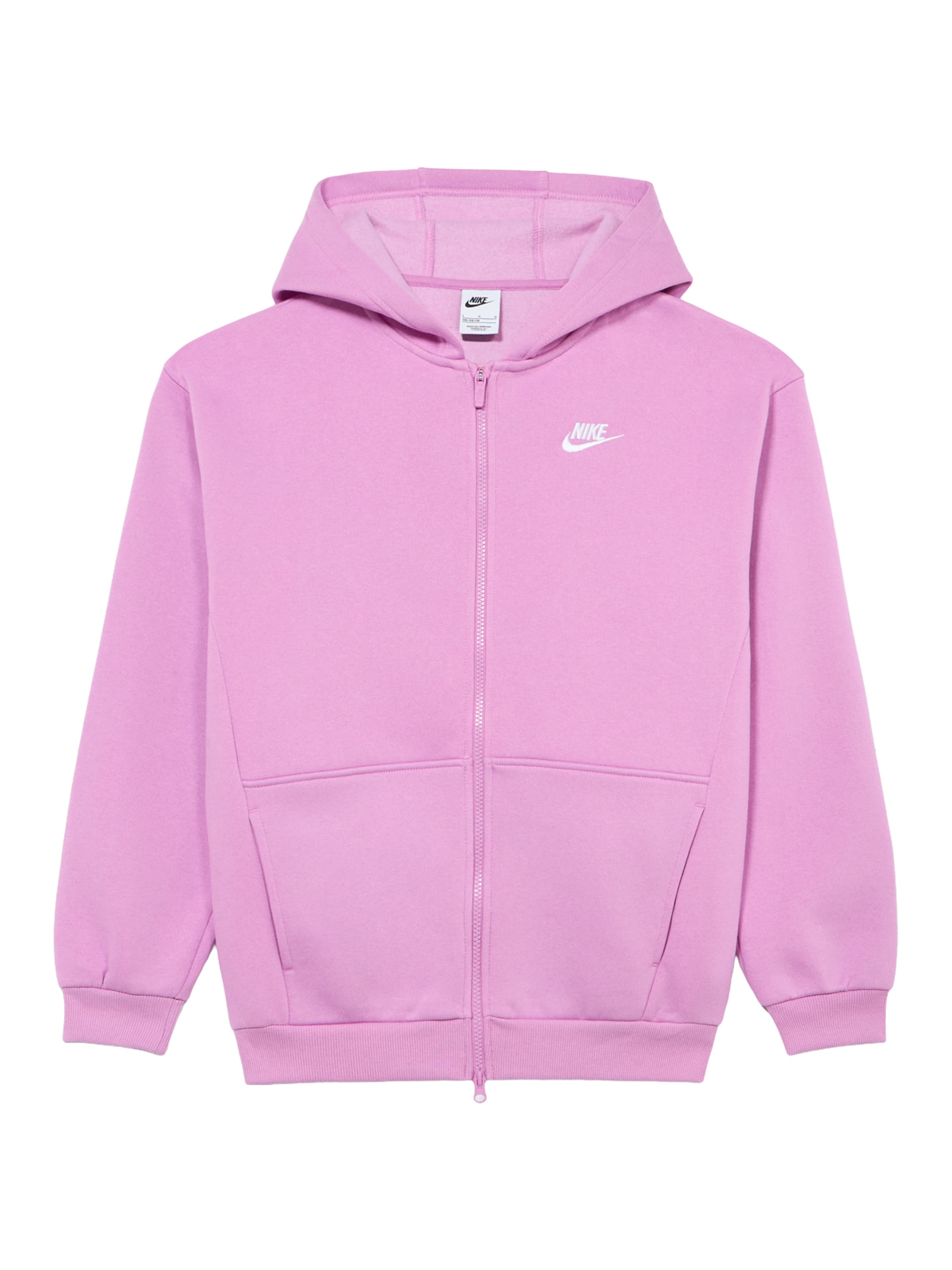 Nike Sportswear Bluza rozpinana 'CLUB FLEECE' w kolorze różowy: przód