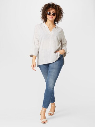 Esprit Curves Bluse i beige