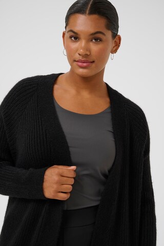 Cardigan 'KCRinye' KAFFE CURVE en noir